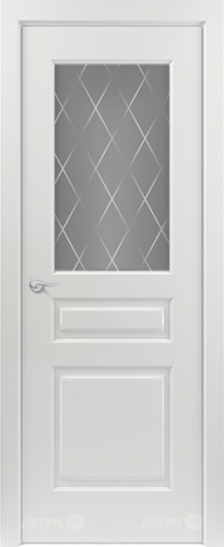 Межкомнатная дверь Ампир ПО RAL 9003 (ромб) в Краснознаменске