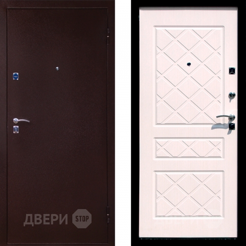 Входная металлическая Дверь СТОП ЭКО Беленый дуб в Краснознаменске