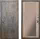 Входная металлическая Дверь Ратибор Тетрис 3К с зеркалом Бетон светлый в Краснознаменске