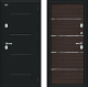Входная металлическая Дверь Bravo Thermo Лайн Букле черное/Wenge Veralinga в Краснознаменске