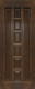 Межкомнатная дверь 11-ПГ темный лак в Краснознаменске