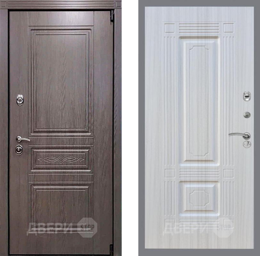 Входная металлическая Дверь Рекс (REX) Пренмиум-S FL-2 Сандал белый в Краснознаменске