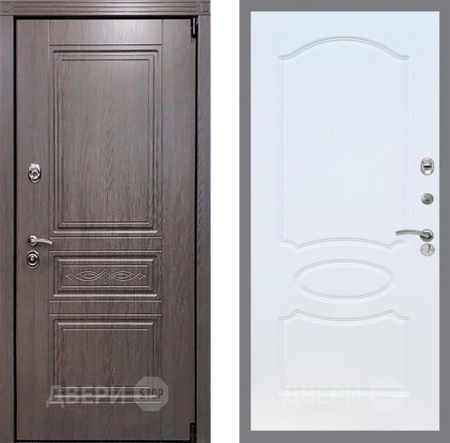 Входная металлическая Дверь Рекс (REX) Пренмиум-S FL-128 Белый ясень в Краснознаменске