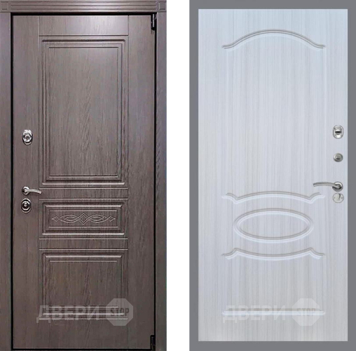 Входная металлическая Дверь Рекс (REX) Пренмиум-S FL-128 Сандал белый в Краснознаменске