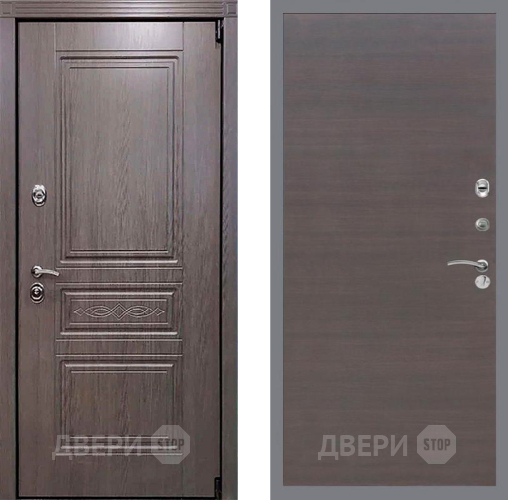 Входная металлическая Дверь Рекс (REX) Пренмиум-S GL венге поперечный в Краснознаменске