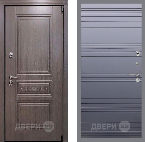 Входная металлическая Дверь Рекс (REX) Пренмиум-S Line Силк титан в Краснознаменске