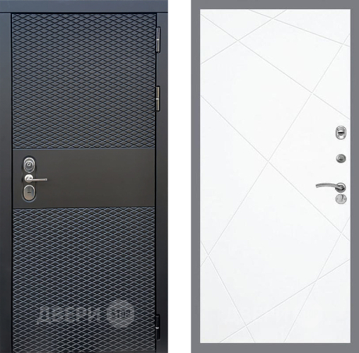 Входная металлическая Дверь Стоп БЛЭК CISA ФЛ-291 Силк Сноу в Краснознаменске