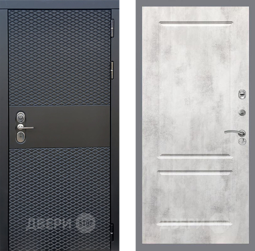 Входная металлическая Дверь Стоп БЛЭК CISA ФЛ-117 Бетон светлый в Краснознаменске