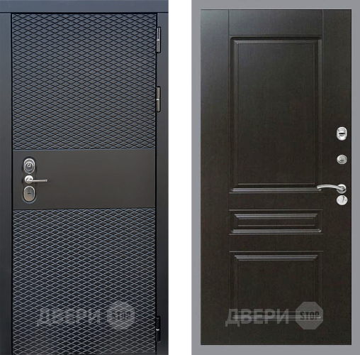 Входная металлическая Дверь Стоп БЛЭК CISA ФЛ-243 Венге в Краснознаменске