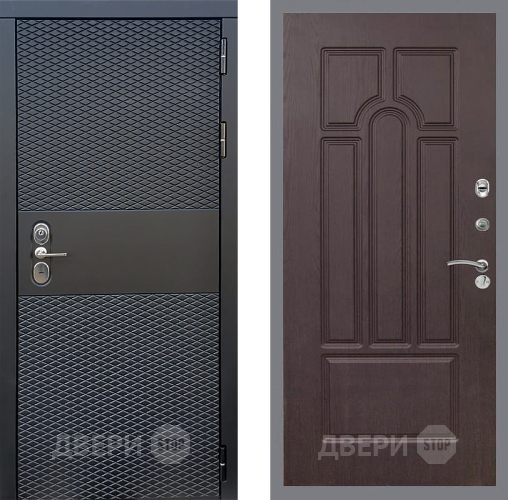 Входная металлическая Дверь Стоп БЛЭК CISA ФЛ-58 Венге в Краснознаменске