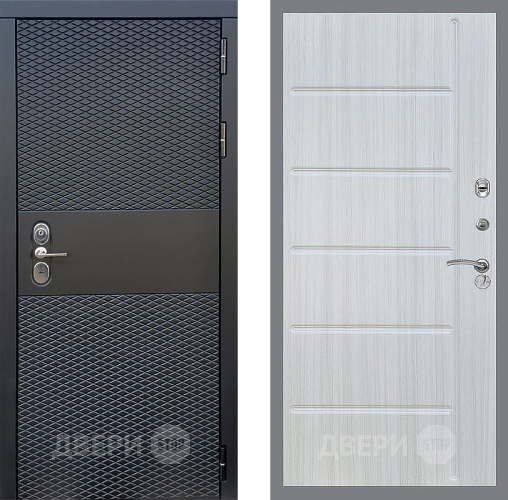 Входная металлическая Дверь Стоп БЛЭК CISA ФЛ-102 Сандал белый в Краснознаменске