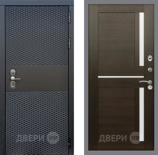 Входная металлическая Дверь Стоп БЛЭК CISA СБ-18 Венге в Краснознаменске