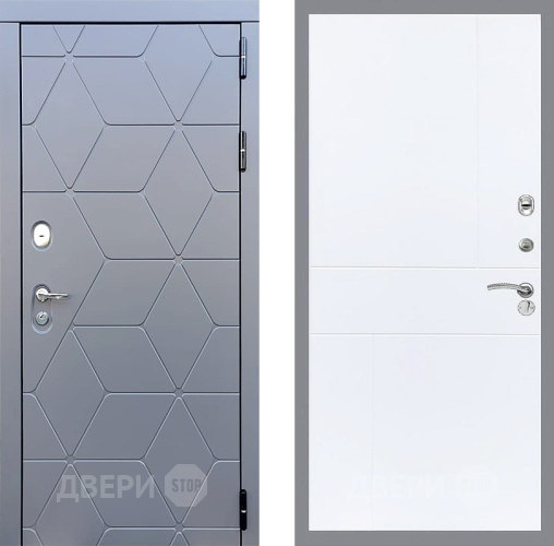 Входная металлическая Дверь Стоп КОСМО ФЛ-290 Силк Сноу в Краснознаменске