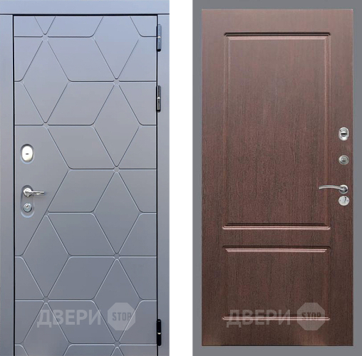 Входная металлическая Дверь Стоп КОСМО ФЛ-117 Орех премиум в Краснознаменске