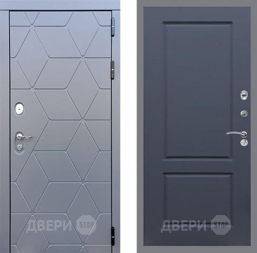 Входная металлическая Дверь Стоп КОСМО ФЛ-117 Силк титан в Краснознаменске