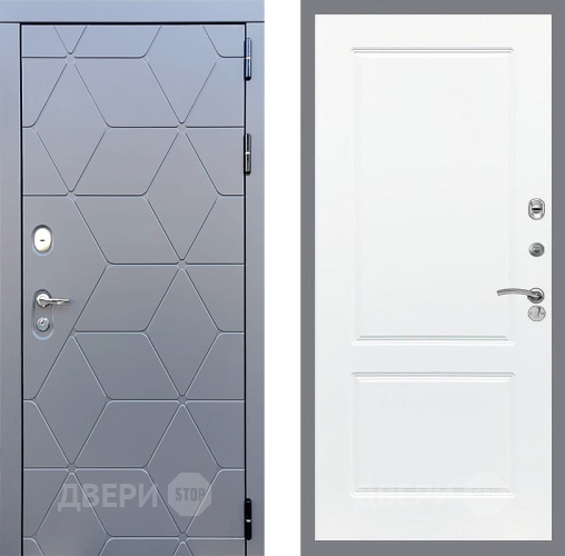 Входная металлическая Дверь Стоп КОСМО ФЛ-117 Силк Сноу в Краснознаменске