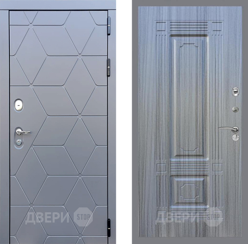 Входная металлическая Дверь Стоп КОСМО ФЛ-2 Сандал грей в Краснознаменске