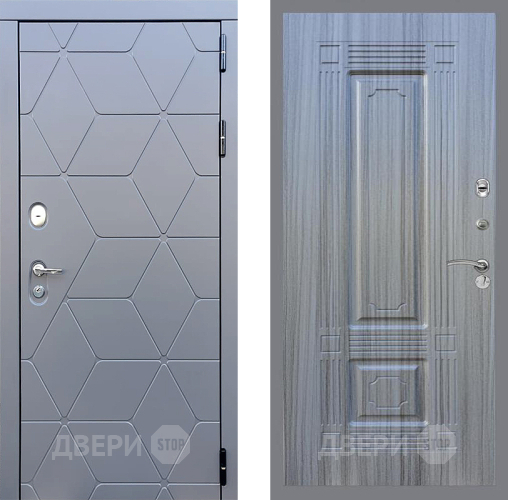 Входная металлическая Дверь Стоп КОСМО ФЛ-2 Сандал грей в Краснознаменске