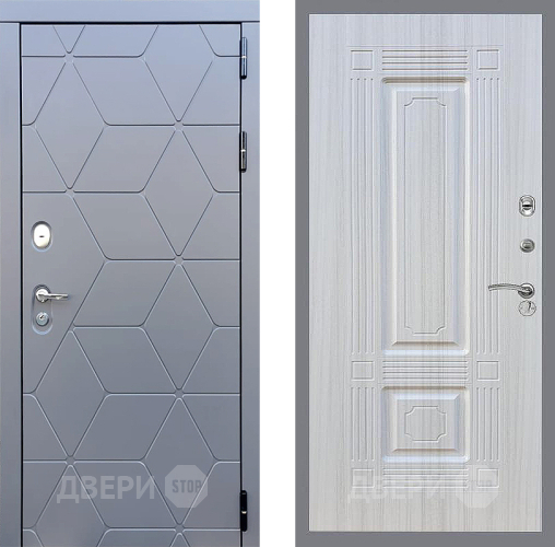 Входная металлическая Дверь Стоп КОСМО ФЛ-2 Сандал белый в Краснознаменске