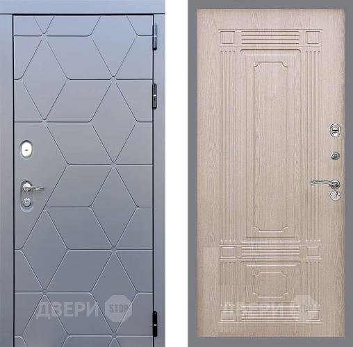 Входная металлическая Дверь Стоп КОСМО ФЛ-2 Беленый дуб в Краснознаменске