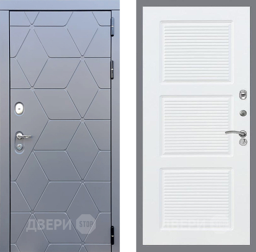 Входная металлическая Дверь Стоп КОСМО ФЛ-1 Силк Сноу в Краснознаменске
