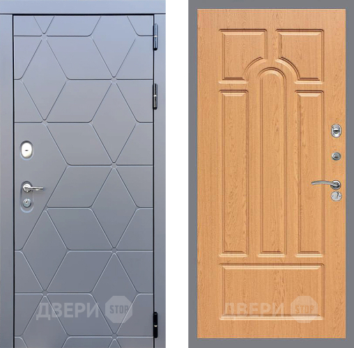 Входная металлическая Дверь Стоп КОСМО ФЛ-58 Дуб в Краснознаменске
