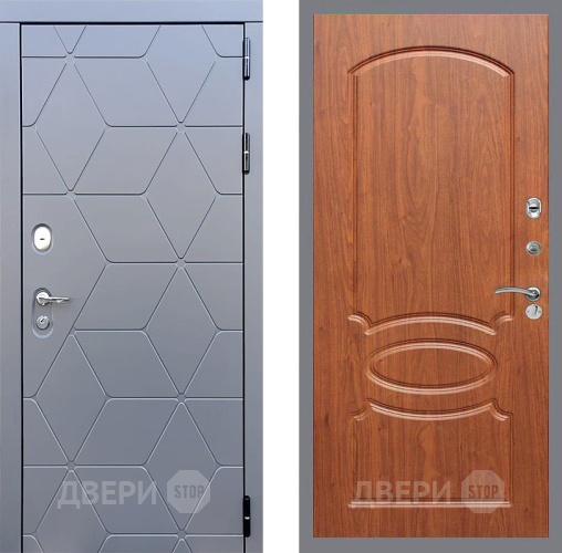 Входная металлическая Дверь Стоп КОСМО ФЛ-128 Береза мореная в Краснознаменске
