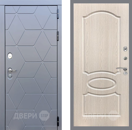 Дверь Стоп КОСМО ФЛ-128 Беленый дуб в Краснознаменске