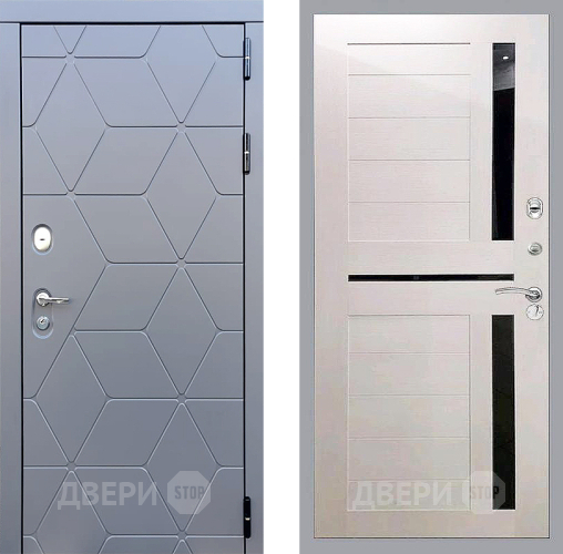 Входная металлическая Дверь Стоп КОСМО СБ-18 Лиственница беж в Краснознаменске