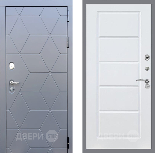 Входная металлическая Дверь Стоп КОСМО ФЛ-39 Силк Сноу в Краснознаменске