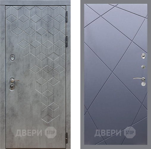 Входная металлическая Дверь Стоп БЕТОН ФЛ-291 Силк титан в Краснознаменске