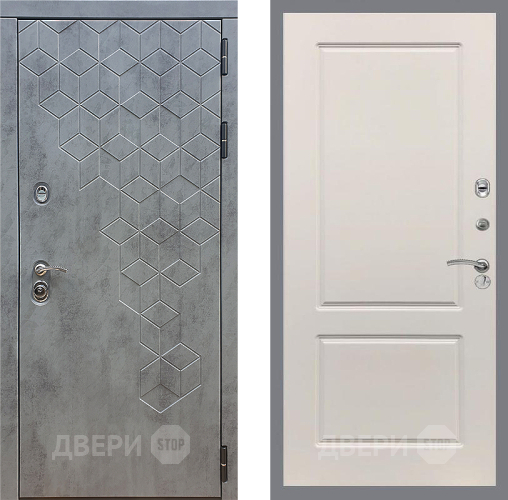 Входная металлическая Дверь Стоп БЕТОН ФЛ-117 Шампань в Краснознаменске