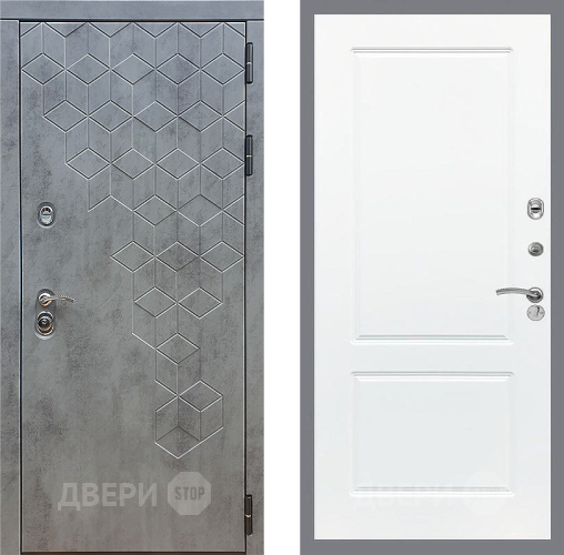 Входная металлическая Дверь Стоп БЕТОН ФЛ-117 Силк Сноу в Краснознаменске