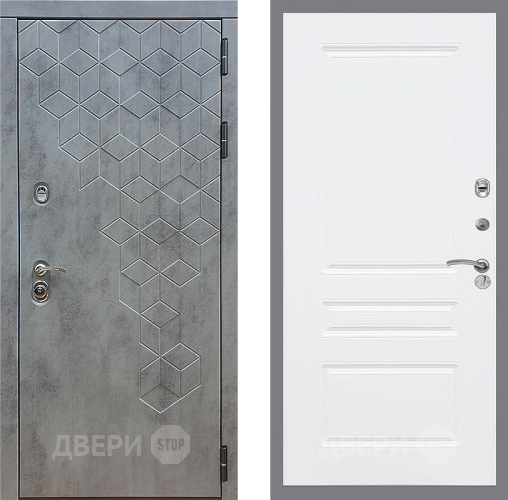 Входная металлическая Дверь Стоп БЕТОН ФЛ-243 Силк Сноу в Краснознаменске