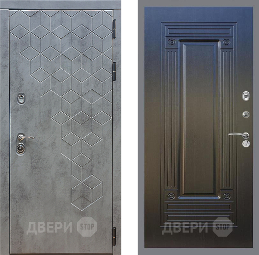 Входная металлическая Дверь Стоп БЕТОН ФЛ-4 Венге в Краснознаменске