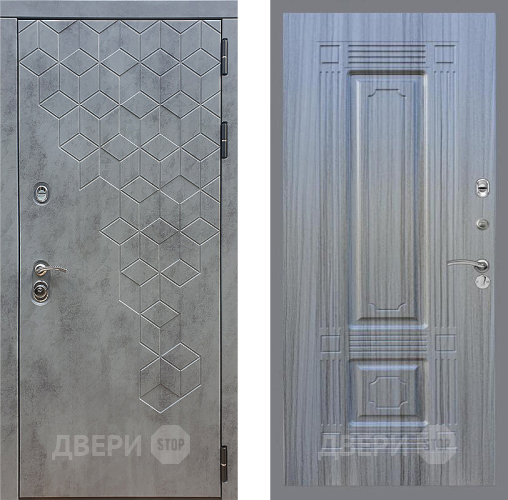 Входная металлическая Дверь Стоп БЕТОН ФЛ-2 Сандал грей в Краснознаменске