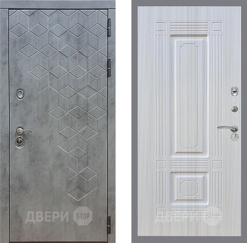 Входная металлическая Дверь Стоп БЕТОН ФЛ-2 Сандал белый в Краснознаменске