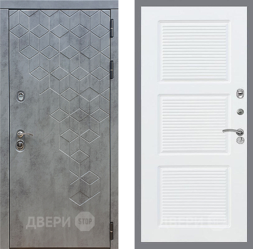 Входная металлическая Дверь Стоп БЕТОН ФЛ-1 Силк Сноу в Краснознаменске