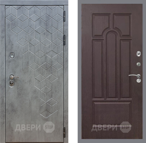 Дверь Стоп БЕТОН ФЛ-58 Венге в Краснознаменске