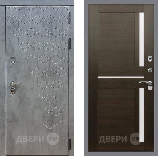 Входная металлическая Дверь Стоп БЕТОН СБ-18 Венге в Краснознаменске