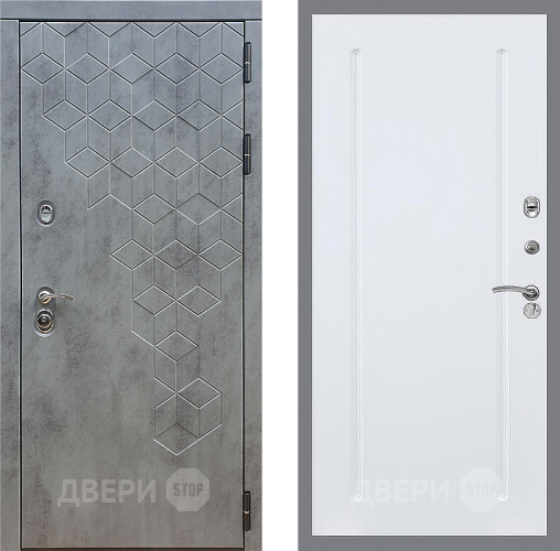 Входная металлическая Дверь Стоп БЕТОН ФЛ-68 Силк Сноу в Краснознаменске