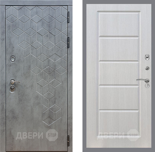 Входная металлическая Дверь Стоп БЕТОН ФЛ-39 Лиственница беж в Краснознаменске