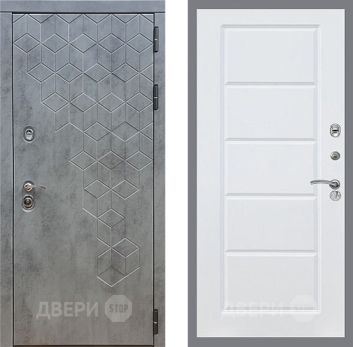 Входная металлическая Дверь Стоп БЕТОН ФЛ-39 Силк Сноу в Краснознаменске