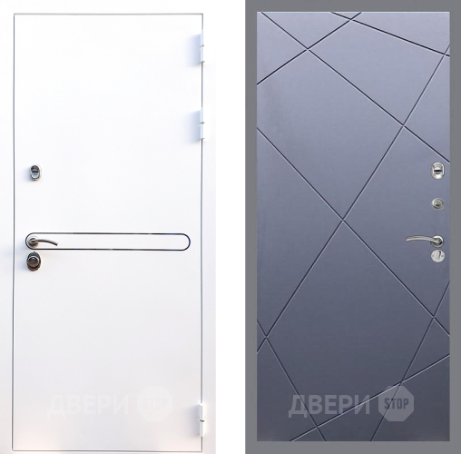 Входная металлическая Дверь Стоп Лайн Вайт ФЛ-291 Силк титан в Краснознаменске