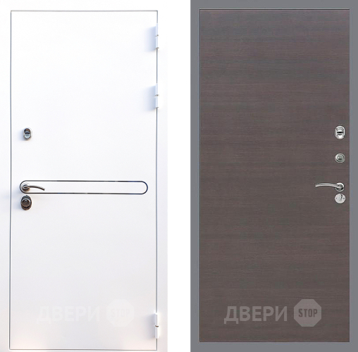 Входная металлическая Дверь Стоп Лайн Вайт Гладкая венге поперечный в Краснознаменске