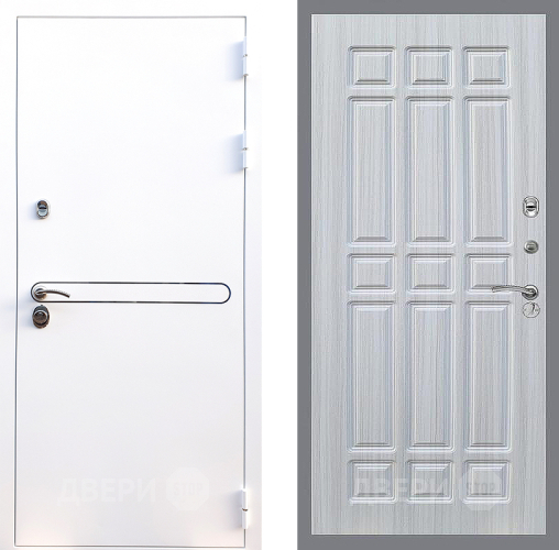 Входная металлическая Дверь Стоп Лайн Вайт ФЛ-33 Сандал белый в Краснознаменске