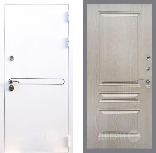 Входная металлическая Дверь Стоп Лайн Вайт ФЛ-243 Беленый дуб в Краснознаменске