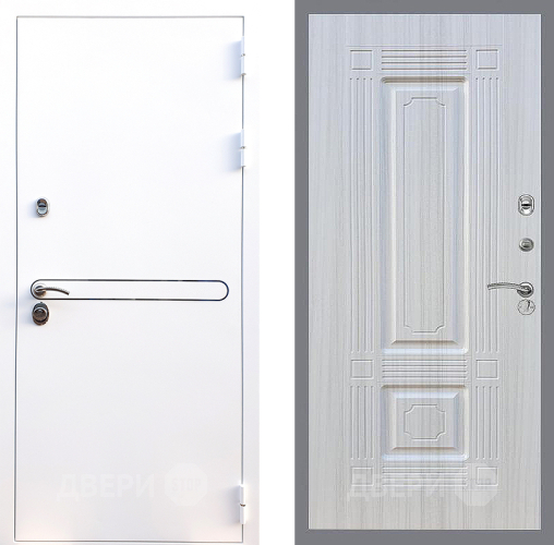 Входная металлическая Дверь Стоп Лайн Вайт ФЛ-2 Сандал белый в Краснознаменске