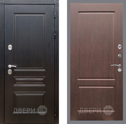 Входная металлическая Дверь Стоп МЕГАПОЛИС ФЛ-117 Орех премиум в Краснознаменске
