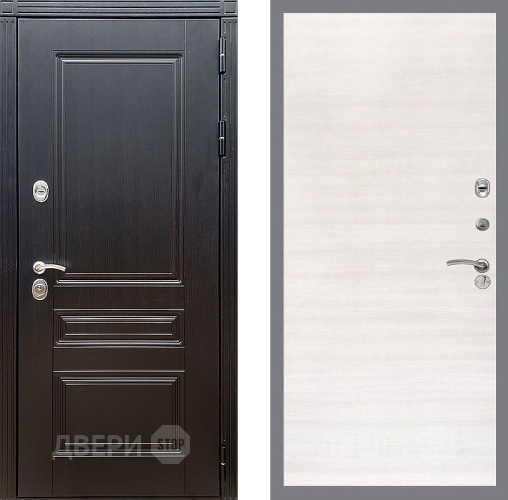 Входная металлическая Дверь Стоп МЕГАПОЛИС Гладкая Акация светлая в Краснознаменске